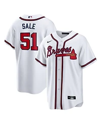 Nike Men's Chris Sale White Atlanta Braves Home Replica Jersey