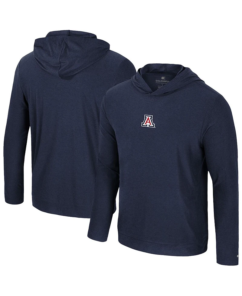 Colosseum Men's Navy Arizona Wildcats Long Sleeve Hoodie T-Shirt