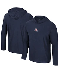 Colosseum Men's Navy Arizona Wildcats Long Sleeve Hoodie T-Shirt