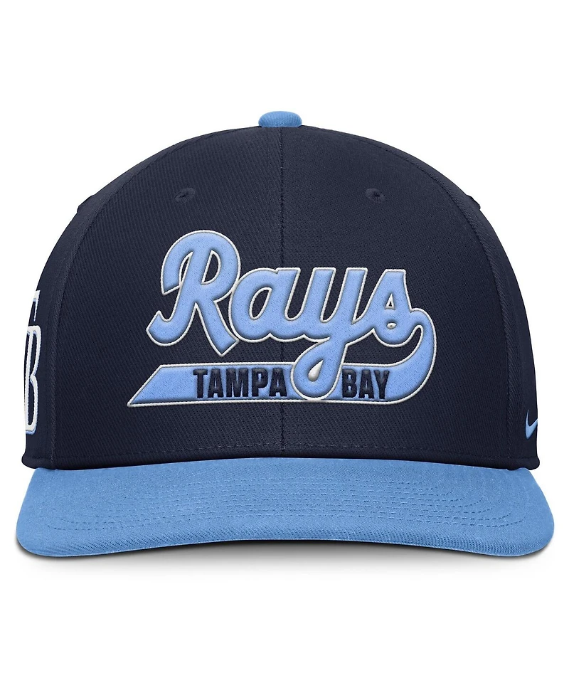 Nike Men's Navy/Light Blue Tampa Bay Rays Pro Performance Snapback Hat