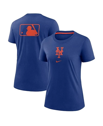 Nike Women's Royal New York Mets Authentic Collection Early Work Tri-Blend T-Shirt