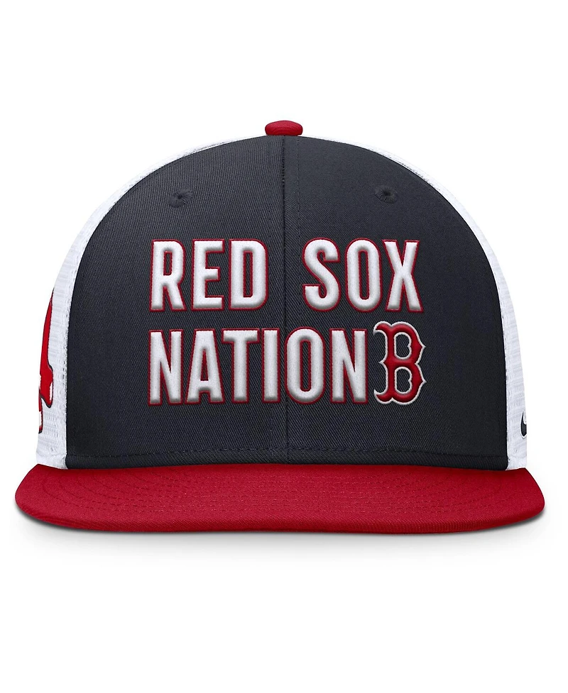 Nike Men's Navy/Red Boston Red Sox Pro Trucker Snapback Hat