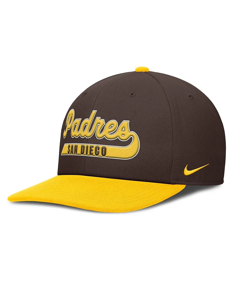 Nike Men's Brown/Gold San Diego Padres Pro Performance Snapback Hat