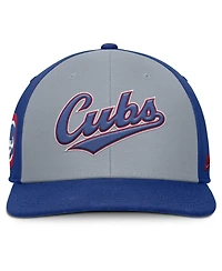 Nike Men's Gray/Royal Chicago Cubs Pro Performance Snapback Hat