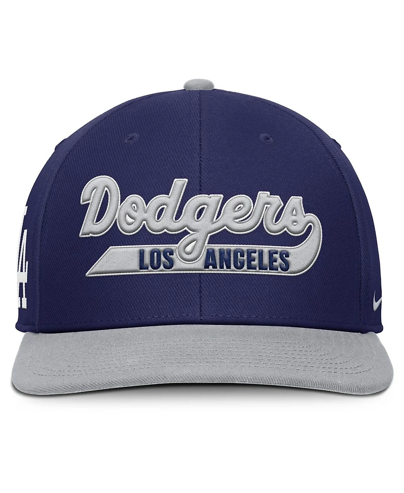 Nike Men's Navy/Gray Los Angeles Dodgers Pro Performance Snapback Hat