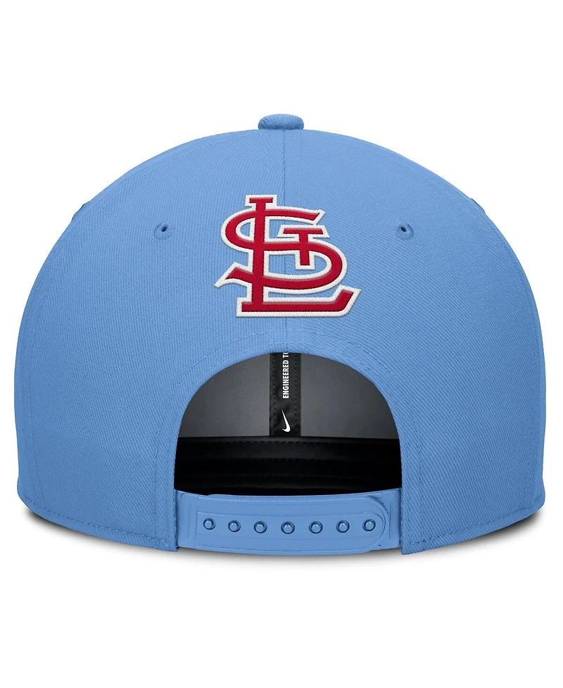 Nike Men's Gray/Light Blue St. Louis Cardinals Pro Performance Snapback Hat