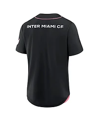 Fanatics Men's Black Inter Miami Cf Injury Time Baseball Jersey