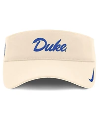 Nike Men's Natural Duke Blue Devils Primetime Ace Adjustable Visor Hat