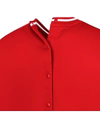 G-iii Sports by Carl Banks Men's Scarlet San Francisco 49ers Adaptive Blocker Fleece Pullover Sweatshirt