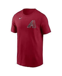Nike Men's Ketel Marte Red Arizona Diamondbacks Fuse Name Number T-Shirt