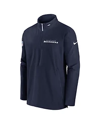 Nike Men's College Navy Seattle Seahawks Coach Half-Zip Jacket