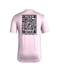 Adidas Men's Light Pink Inter Miami Cf Local Wrap T-Shirt