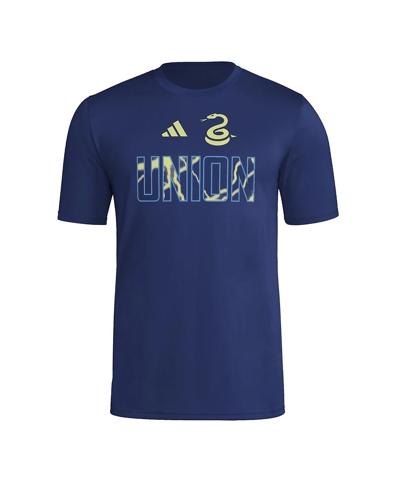 Adidas Men's Navy Philadelphia Union 2025 Jersey Hook Aeroready T-Shirt