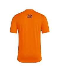 Adidas Men's Orange Houston Dynamo Fc 2025 Jersey Hook Aeroready T-Shirt