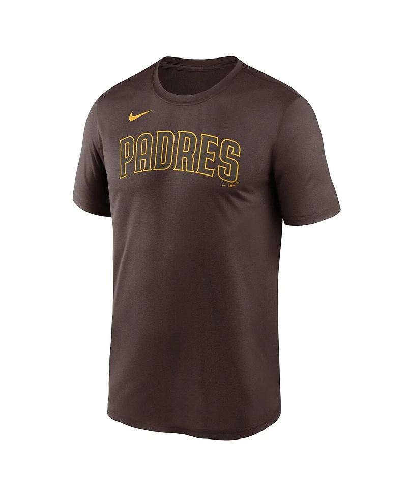 Nike Men's Manny Machado Brown San Diego Padres Legend Name and Number Home T-Shirt