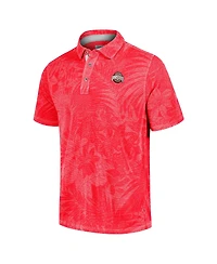 Tommy Bahama Men's Scarlet Ohio State Buckeyes Big Tall Sport Santiago Paradise Polo Shirt