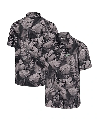 Tommy Bahama Men's Black Philadelphia Eagles Coast Nuevo Fronds Camp Button-Up Shirt