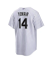 Nike Men's Ezequiel Tovar White Colorado Rockies Home Replica Jersey