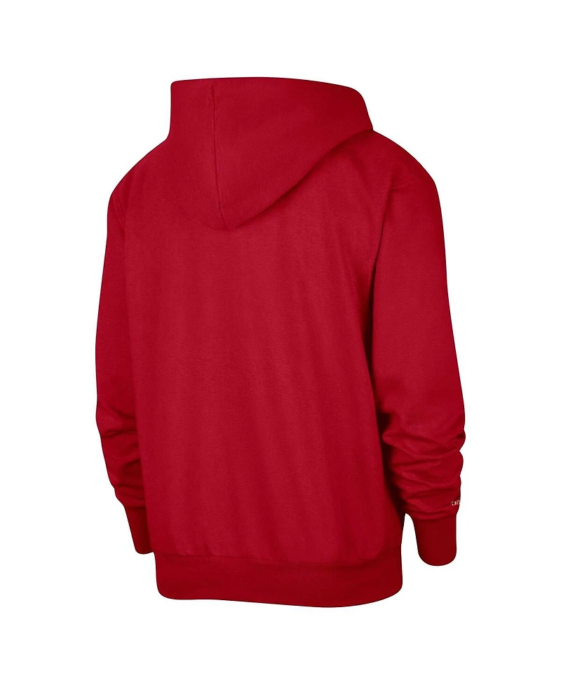 Nike Men's Red Chicago Bulls Authentic Performance Pullover Hoodie