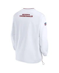 Nike Men's White Arizona Cardinals 2023/24 Sideline Repel V-Neck Long Sleeve Pullover Windshirt