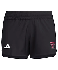 Adidas Women's Black Texas Tech Red Raiders Sideline Aeroready Woven Shorts