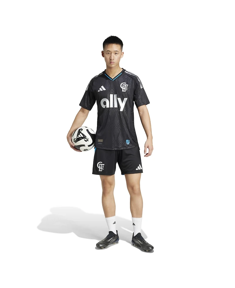 Adidas Men's Black Charlotte Fc Away 2025 Fortress Kit Authentic Shorts