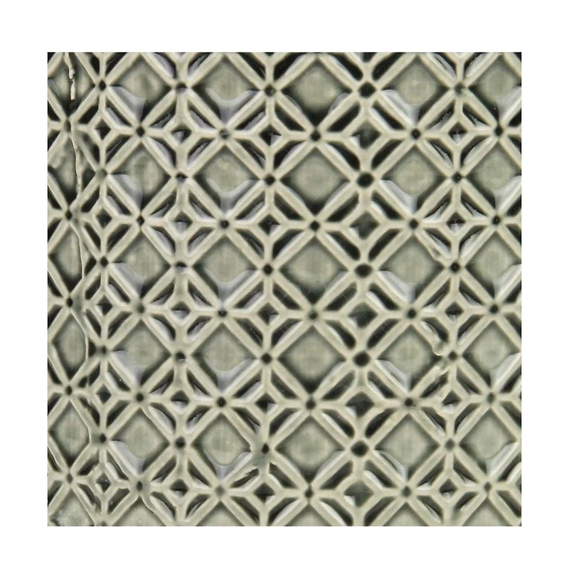 Round Geometric Ceramic Planter – Stylish Pot for Indoor & Outdoor Plants