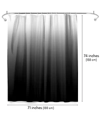 Americanflat 71x74 Ombre Shower Curtain - Water Resistant