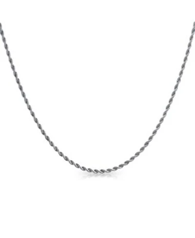 Bling Jewelry Classic Strong 3-5mm Twist Cable Wheat Foxtail Rope Chain Necklace