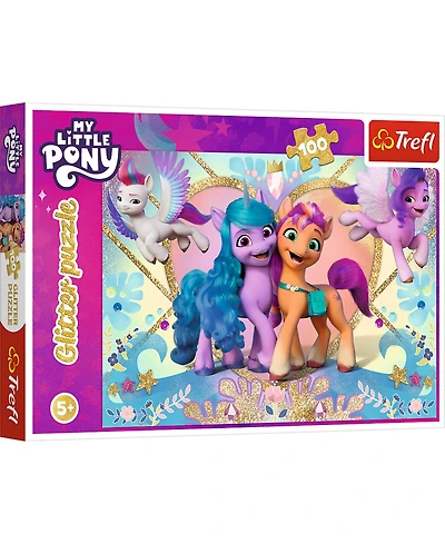 Trefl Red 100 Piece Glitter Puzzle - My Little Pony - Shiny Ponies