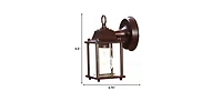 Hanging Glass Lantern Wall Light for Porch and Entryway Decor