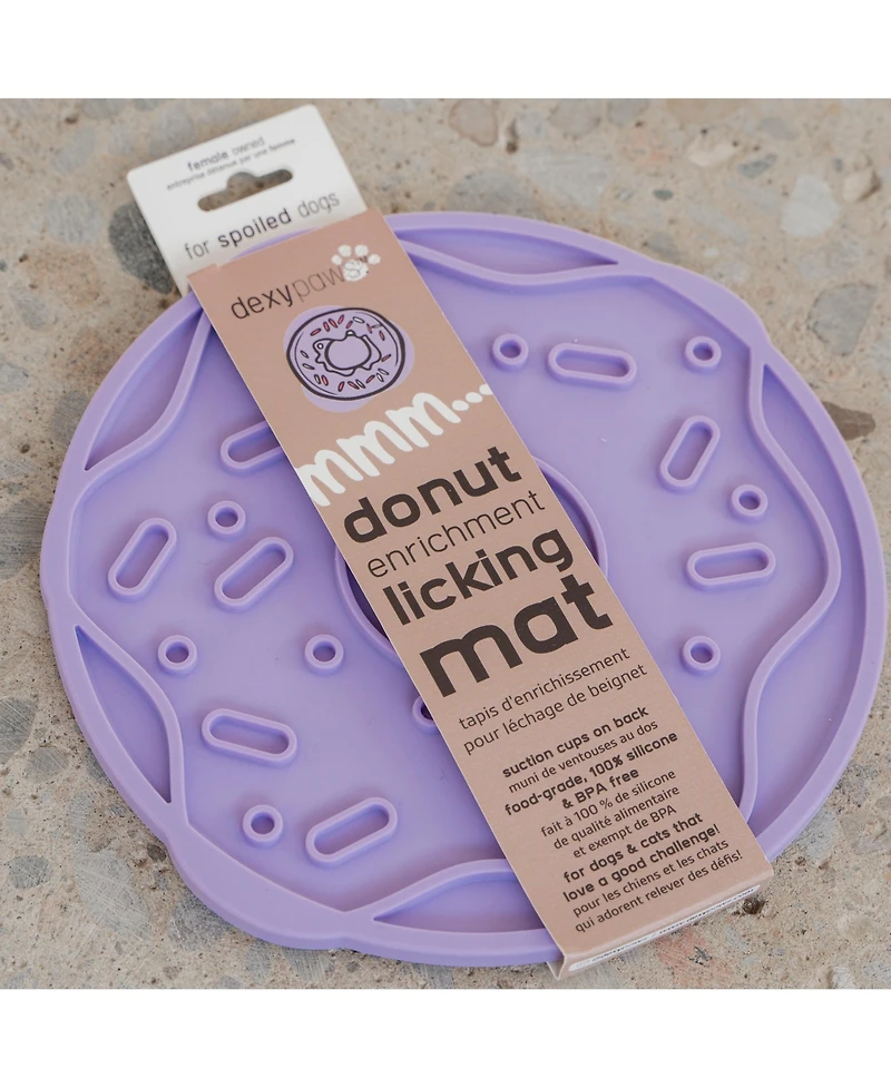 Enrichment Lick Mat: Lilac Donut Delight