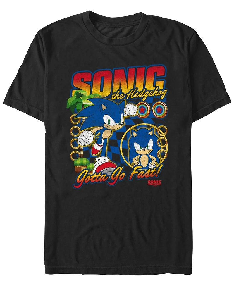 Fifth Sun Men's Racer Sonic Short Sleeve T-Shirt