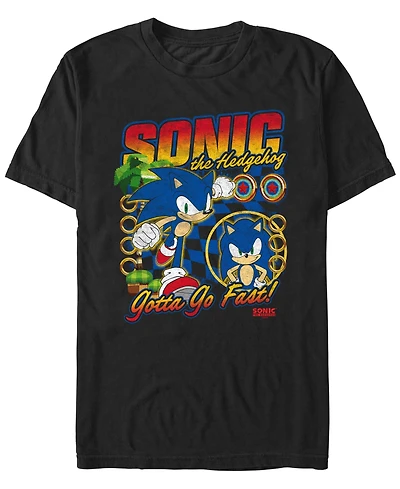 Fifth Sun Men's Racer Sonic Short Sleeve T-Shirt