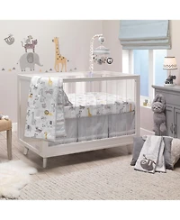 Lambs & Ivy Baby Animal Jungle Soft 100% Cotton Jersey Fitted Crib Sheet