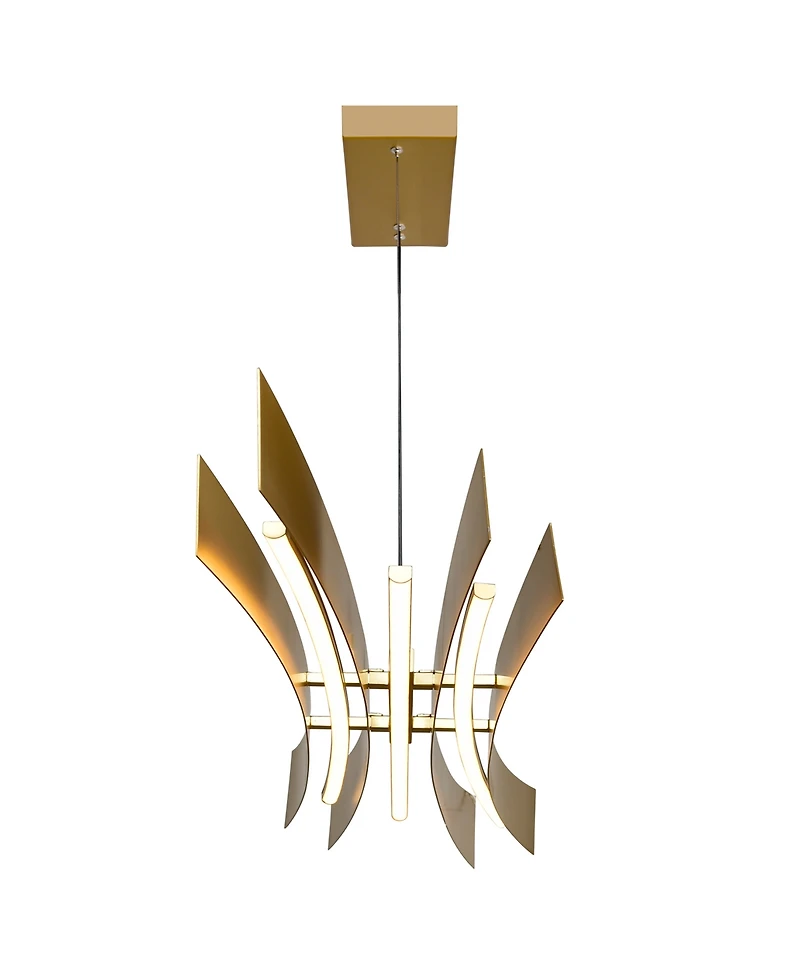 Cwi Lighting 11" Metal Candora Integrated Led Island Pool Table Light