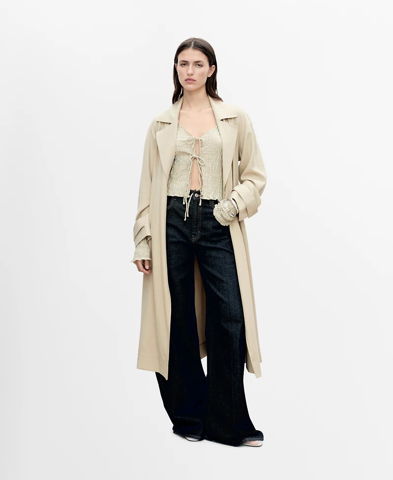 Mango Women's Soft Belt Trench Coat