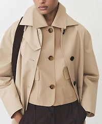 Mango Women's Pockets Cotton Jacket