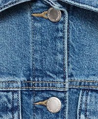 Mango Women's Crop Denim Jacket