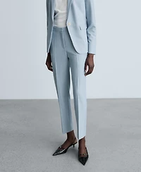 Mango Women's Straight Suit Trouser Pants