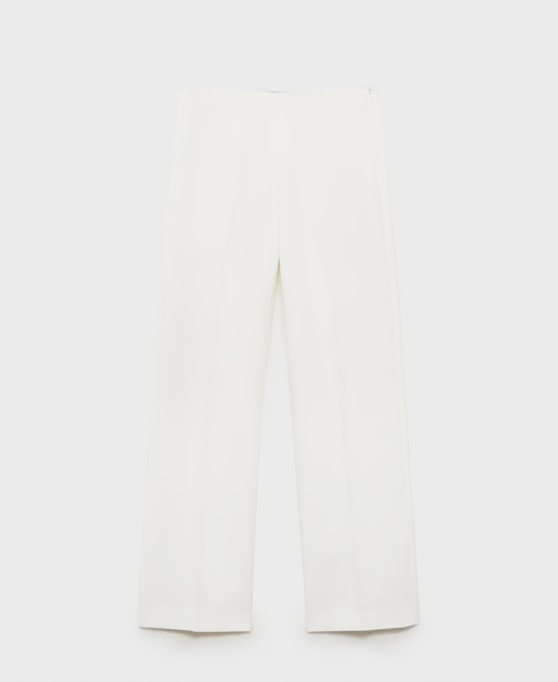 Mango Women's Low-Rise Straight Suit Pants