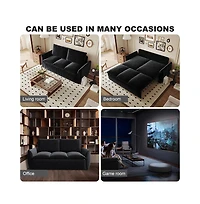 Streamdale 70.9" Convertible Sofa Bed with Blanket and Pillows