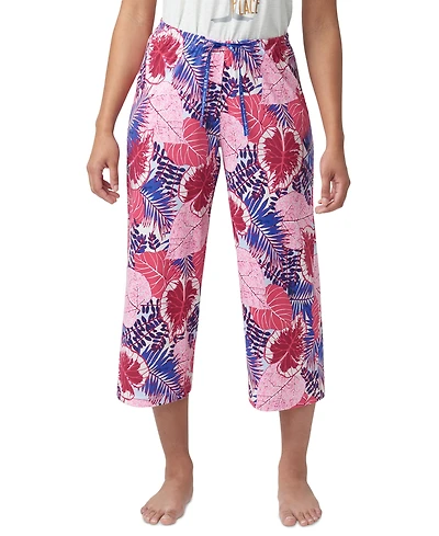 Hue Women's The Great Palms Printed Capri Pajama Pants