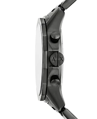 A|X Armani Exchange Men's Quartz Chronograph Gunmetal Stainless-Steel Watch, 44mm