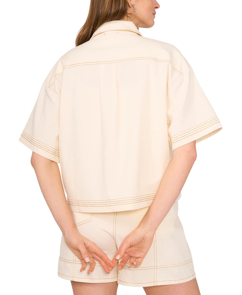 Parker Women's Short-Sleeve Stitched Jacket