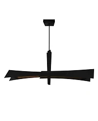 Cwi Lighting 23" Metal Solara Integrated Led Chandelier