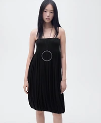 Mango Women's Balloon-Effect Midi-Skirt