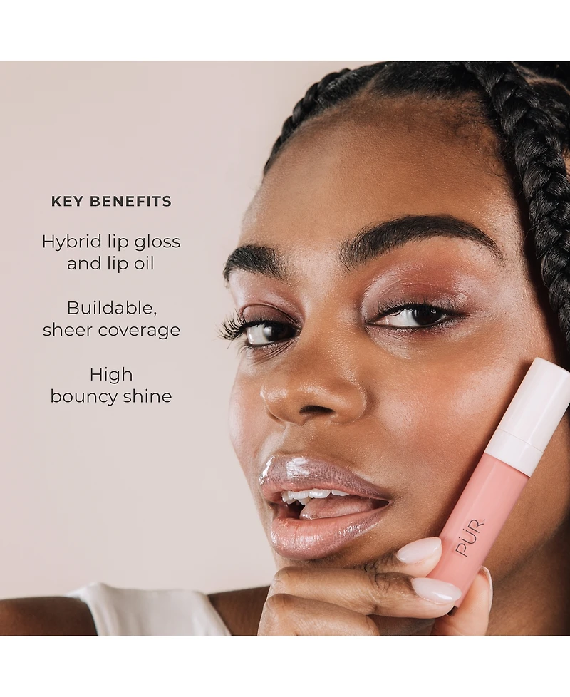 PUR Glossy Lip Tint Plumping Tinted Oil