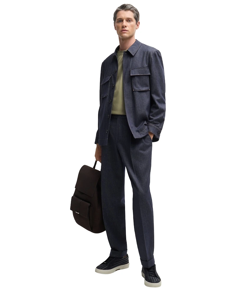 Boss by Hugo Men's Regular-Fit Mercerized-Cotton T-Shirt