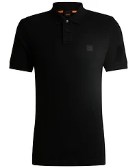 Boss by Hugo Men's Slim-Fit Stretch-Cotton Logo Patch Polo Shirt